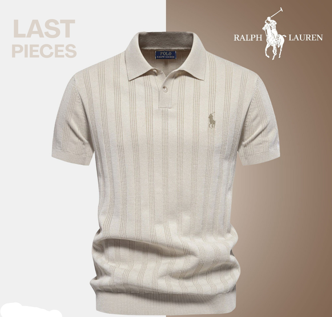 Men’s Textured Polo Shirt by RL