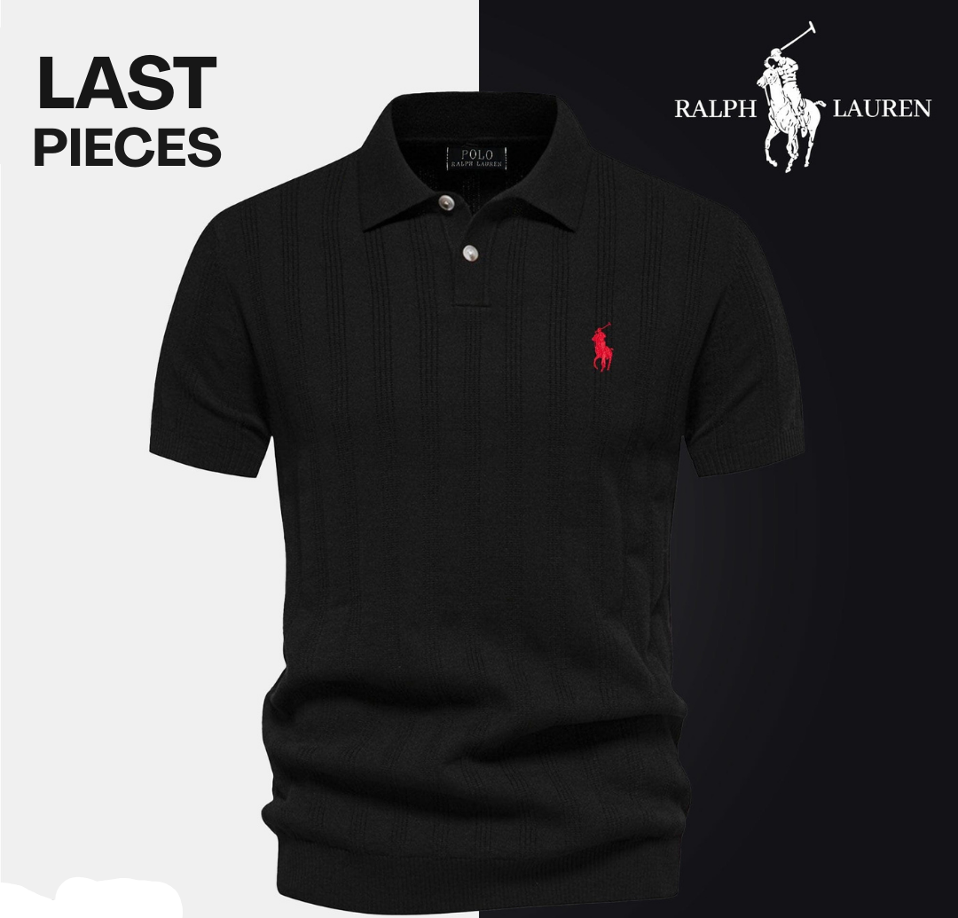 Men’s Textured Polo Shirt by RL