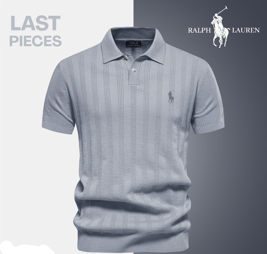 Men’s Textured Polo Shirt by RL