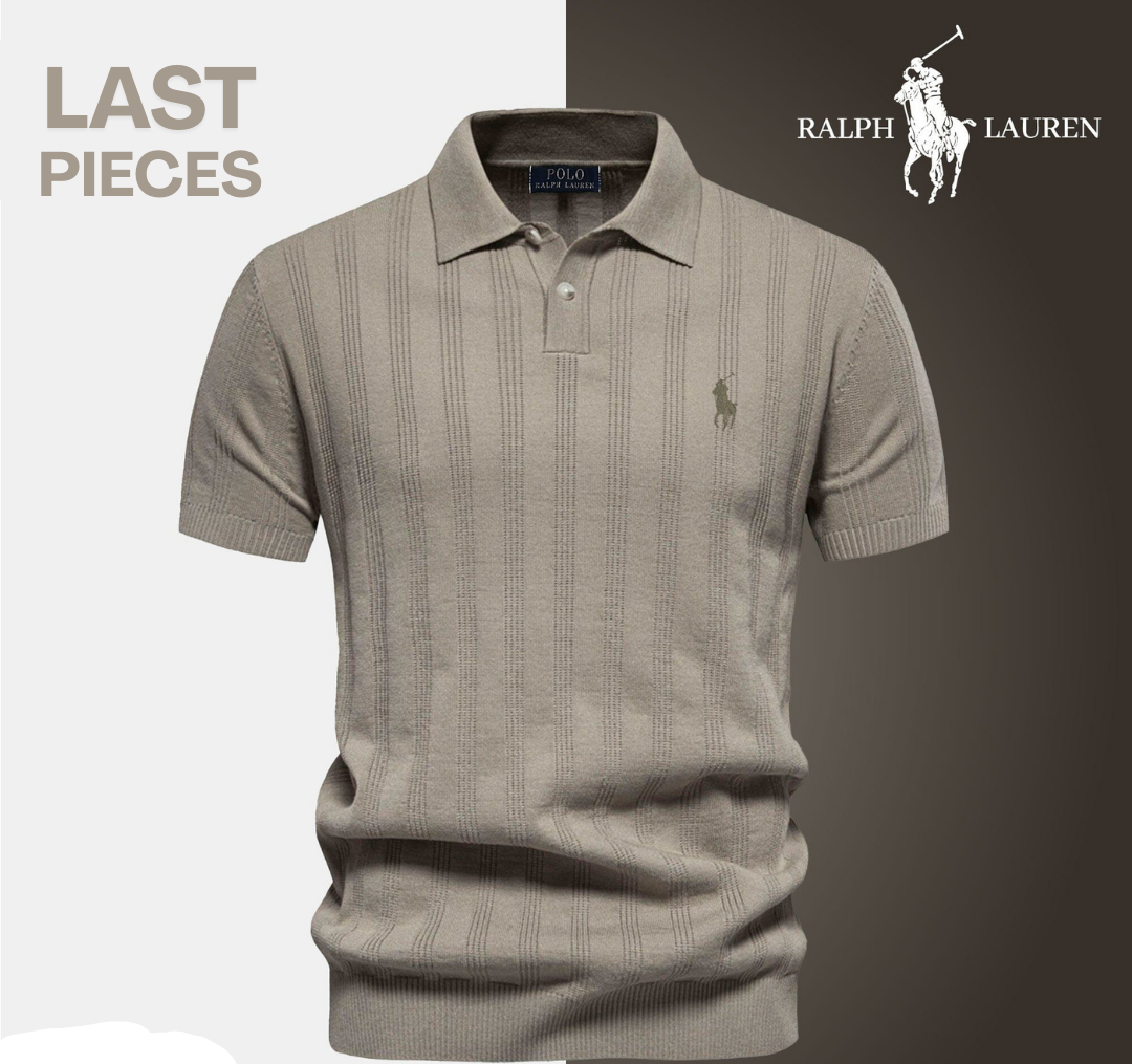 Men’s Textured Polo Shirt by RL