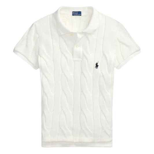 Polo Ralph Lauren POLO RALPH LAUREN cable knit cotton polo shirt