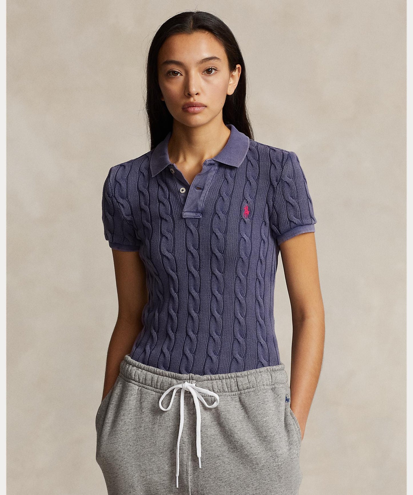 Polo Ralph Lauren Cable Knit Polo Shirt