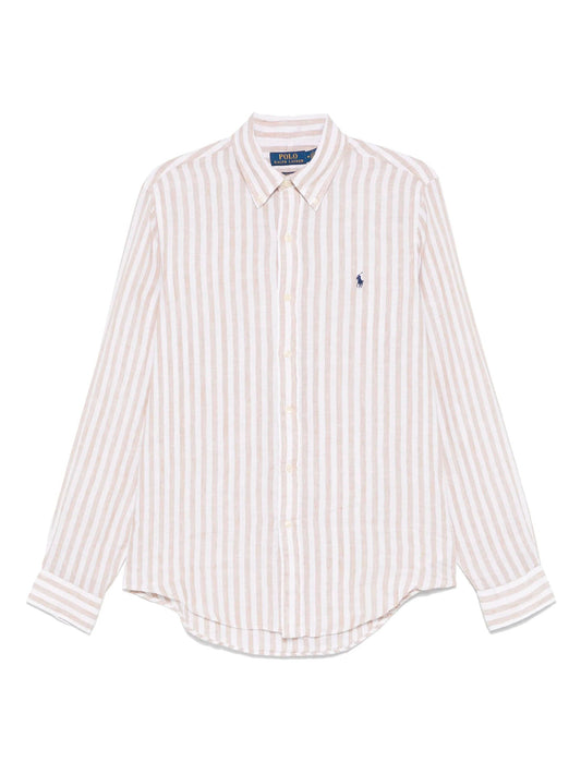 Custom-Fit Striped Linen Shirt