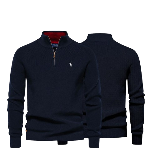 Men's R&L™ Zip Neck Sweater (Clearance)