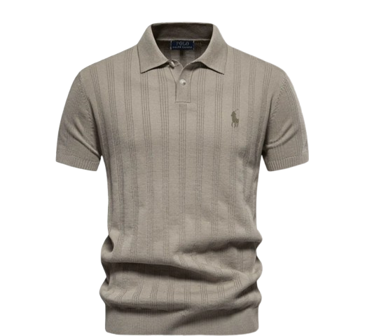 Men’s Textured Polo Shirt by RL
